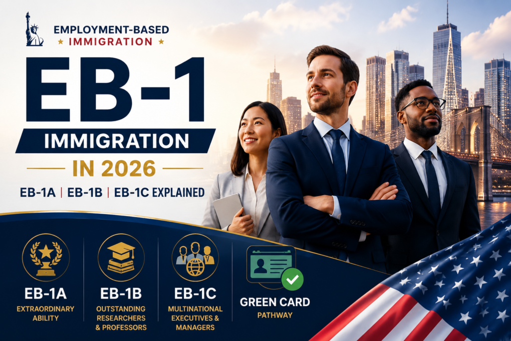 Employment-Based Immigration EB-1 in 2026: EB-1A, EB-1B, and EB-1C Explained