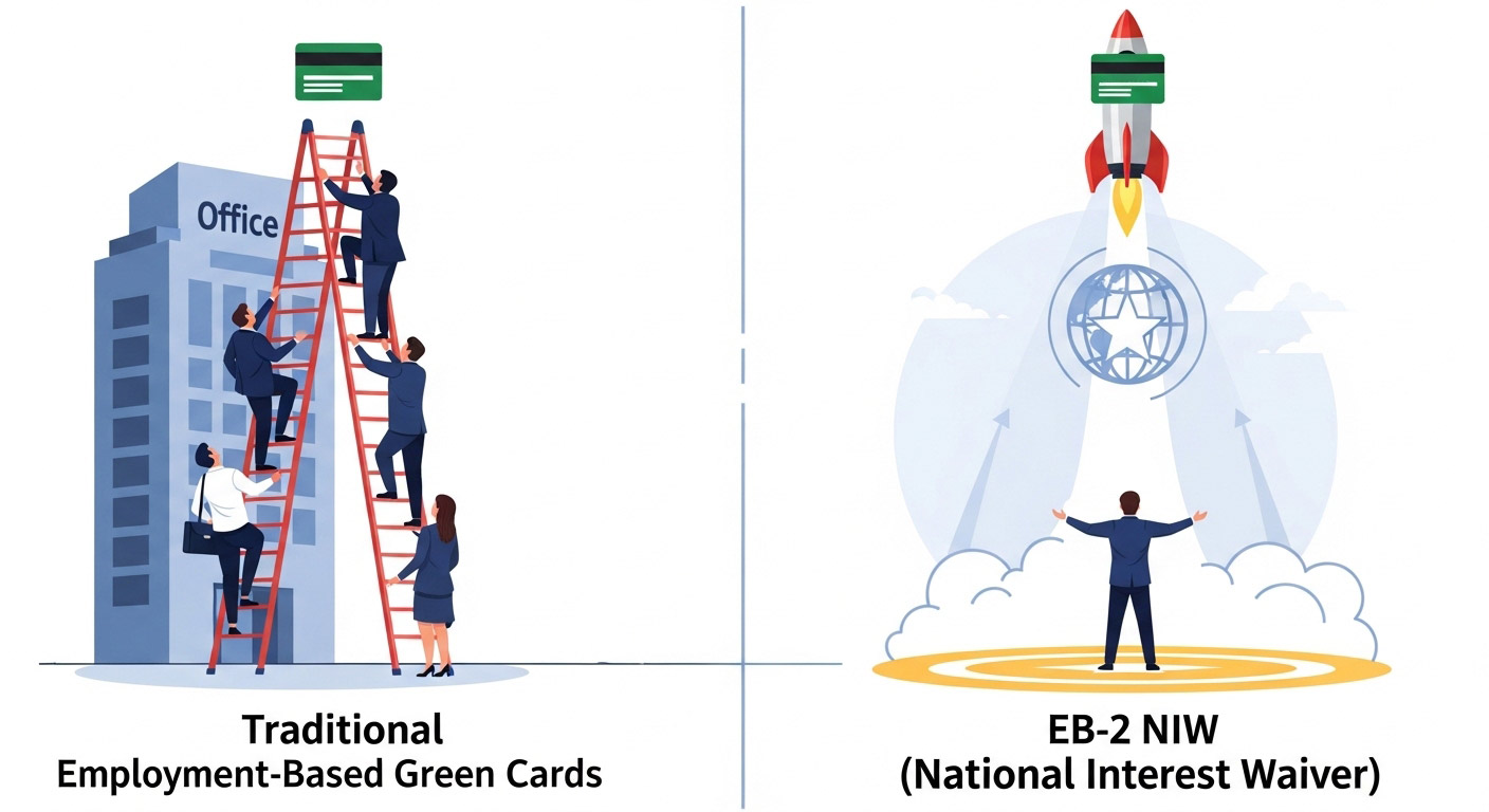 EB-2 NIW Different from Traditional Employment Based Green Cards