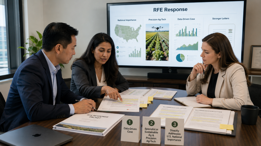 EB-2 NIW RFE response for AI agtech case