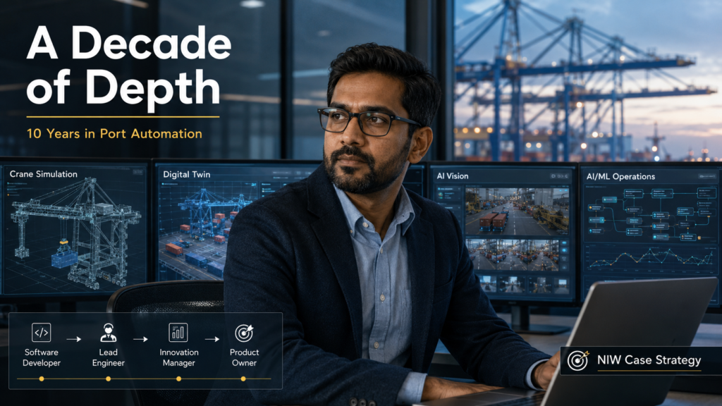 EB-2 NIW port automation AI vision engineer