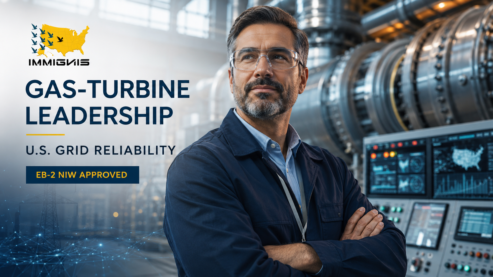 EB-2 NIW power generation executive approved - gas turbine grid reliability data center demand