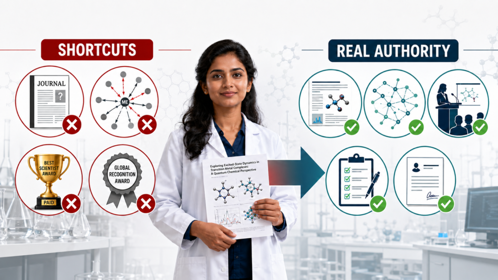 Quantum chemistry researcher modeling cleaner catalyst discovery for an EB-1A success story