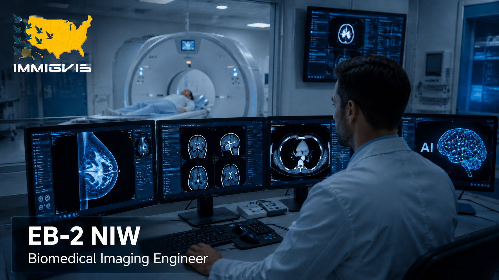 EB-2 NIW biomedical imaging engineer approved after RFE - CT scanner mammography AI UAE