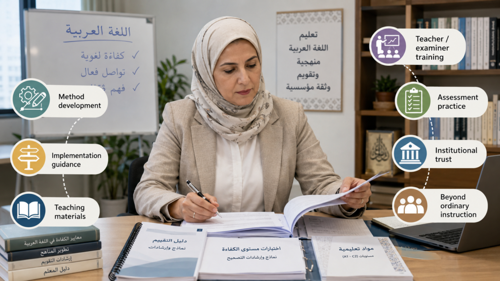EB-1A for Arabic Language Experts institutional trust infographic
