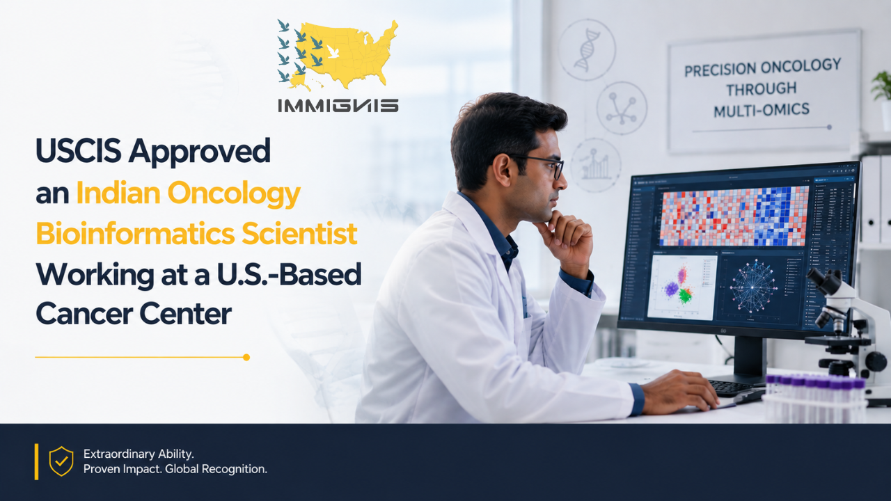 EB-1A Indian Oncology Bioinformatics scientist advancing precision oncology