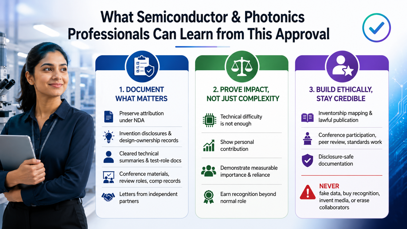 Silicon photonics optical interconnect technology illustrating an EB-1A Silicon Photonics Engineer profile