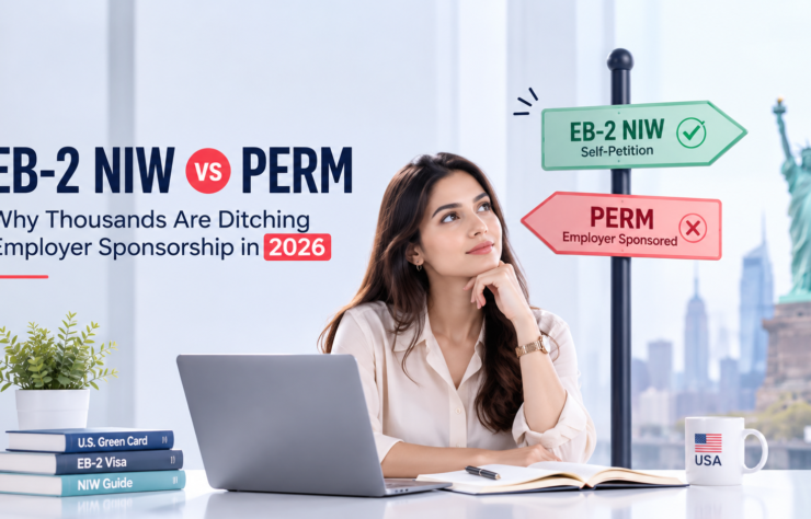 EB-2 NIW vs PERM green card pathways comparison for skilled professionals in 2026