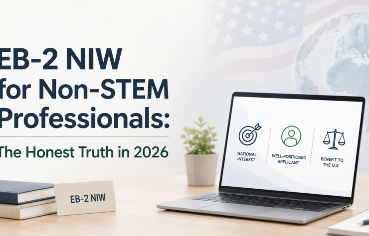 Non-STEM professionals reviewing an EB-2 NIW evidence and national importance strategy